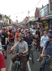 Over a thousand riders took part in the 10th anniversary ride in Melbourne during November 2005.