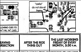Detail from the November 20, 1992 flyer by Joel Pomerantz which introduced the concept of corking.