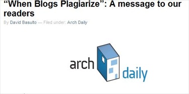 Arch Daily Responds to Plagiarism Charges from Architecture Record