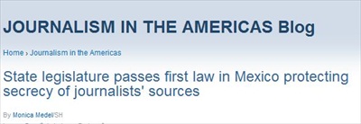 Mexican State Gets Shield Law 