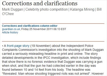 Guardian Corrects Headline, Readers' Editor Says Newspaper was too Slow to Address Complaint
