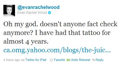 Actress Evan Rachel Wood: 'Doesn't Anyone Fact Check Anymore?'