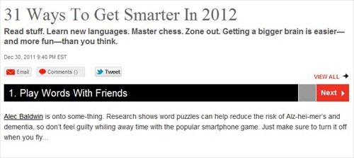 Daily Beast Says 'Ways to get Smarter' List Not Product Placement, Advertisement 