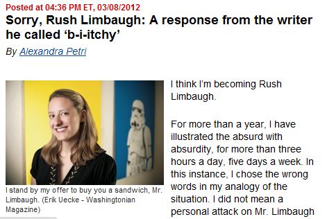 WaPo Humor Columnist Apologizes for Error after Rush Limbaugh calls Out, Public Editor Calls Limbaugh's Criticism 'Rude'