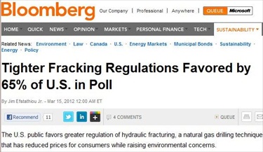 More Regulation of Fracking -- Two of Three Americans Favor It, Right?