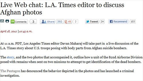 Reactions to LATimes' Graphic Front-Page Photos