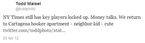 NYDaily News Photog Says Tweet Suggesting NYT Checkbook Journalism 'Wrong', POLITICO reports