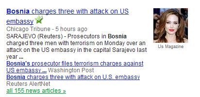Oops! Another Google News Error Suggests Angelina Jolie Charged with Terrorism in Bosnia