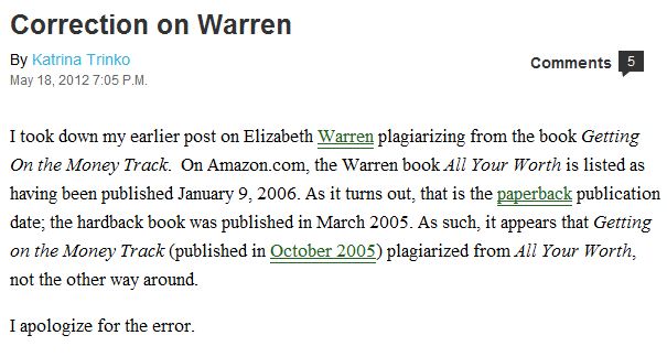 National Review Corrects, Apologizes, Unpublishes Incorrect Plagiarism Story