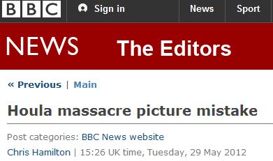 BBC Apologizes for 2003 Iraq Photo with Syrian Massacre Coverage