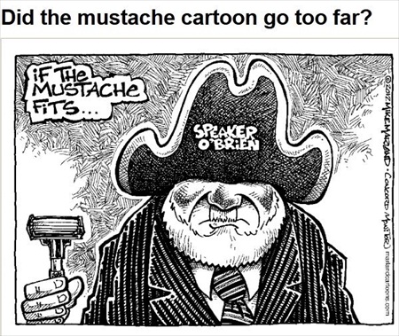 NH Newspaper's Cartoon with Hitler, Groucho Marx Mustaches on Politician Prompt Apology Calls, Newspaper Defends
