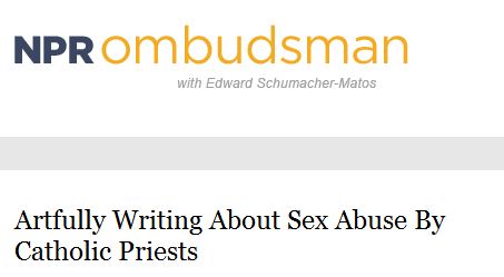 NPR Clarifies Post on Catholic Priests