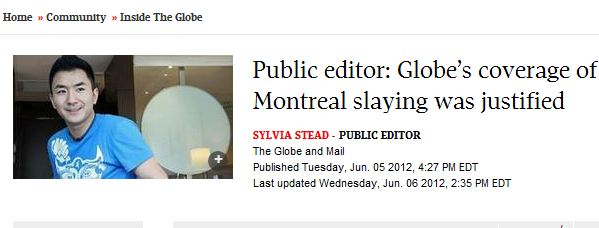 Globe & Mail Public Editor on Reader Reaction to Luka Magnotta Coverage