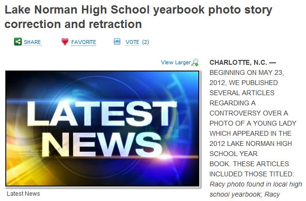 Charlotte TV News Retracts, Corrects, Apologizes Claims High School Student Intentionally Flashed Camera