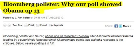 Conflicting Polls on Obama, Romney Election Standings &ndash; Bloomberg versus Associated Press