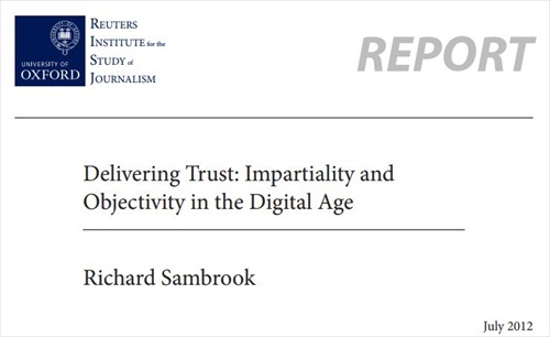 Ethics Paper from Reuters Institute Addresses Objectivity, Impartiality 