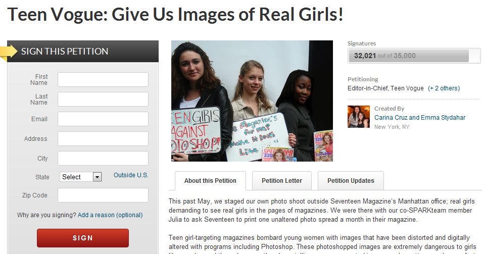 Teen Vogue Says it Doesn't Photoshop Bodies Either, Days after Seventeen Mag's 'Body Peace Treaty'