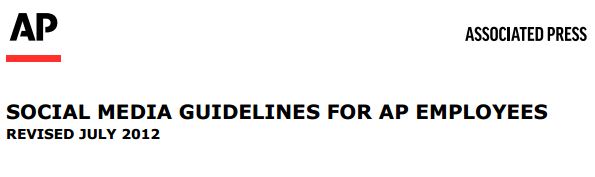 New Social Media Guidelines at the AP Again