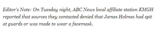 ABC News Prez on James Holmes-Tea Party Error, ABC News Adds Editor's Note to 'Spitting' article
