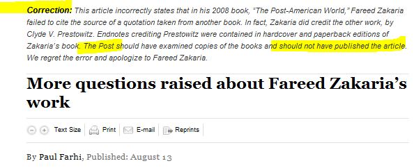 Clyde Prestowitz Apologizes for Fareed Zakaria Claims, Issues Statement