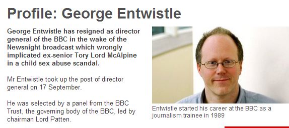 BBC's George Entwistle Resigns after Apology for 'Fundamentally wrong' Story