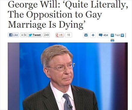 Is Opposition to Gay Marriage 'Literally Dying' ?