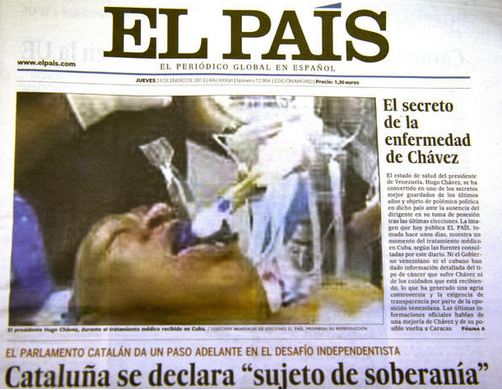 El Pais Retracts Fake Photo of Hugo Chavez, Apologizes