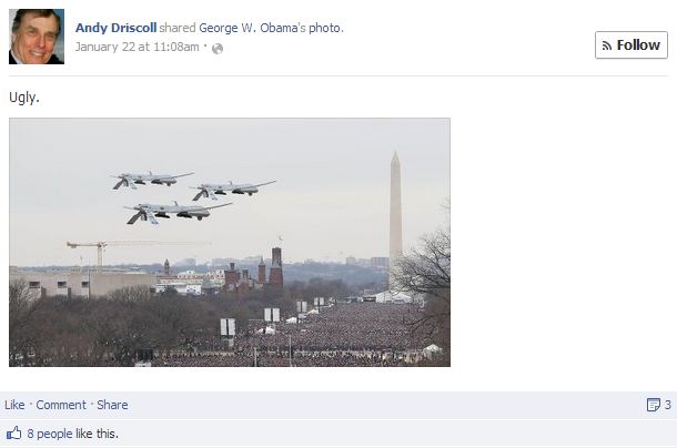 Radio Host Duped by the Onion's Fake Photo of Drones at Inauguration 