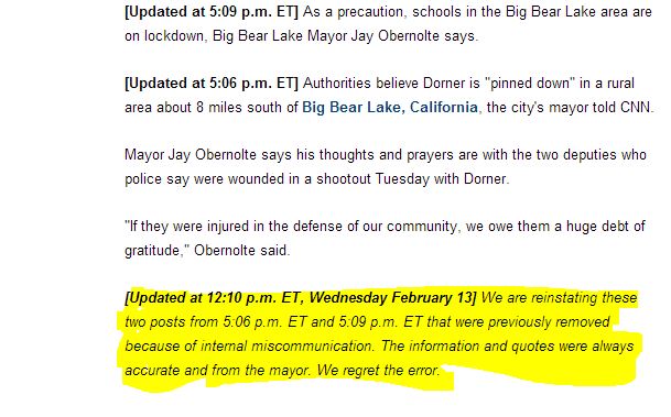 Wait! CNN Not Hoaxed? Chris Dorner Coverage Gone Wrong AGAIN?  