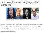 Ethiopian Journalists Arrested, Accused of Terrorism
