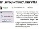 TechCrunch's Paul Carr Resigns  