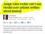 Judge Dismisses Lawsuit against Boston Herald for Reporting on Being Sued