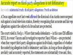 Texas Court on Reporting Third-Party Allegations 