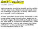 Independent Finishes Review of Johann Hari 
