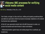 BBC's Checklist for Checking Info off Social Media Sites 