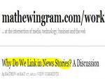 Twitter Debate on Online Linking 