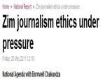 Issues in Zimbabwe's Journalism Ethics 