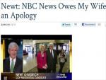  Newt Gingrich Calls for Apology from NBC News 
