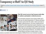 European Study on Transparency Released 