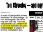 The Sun Apologizes to Soccer Player, At Least the 3rd Manchester United Player in Court this Year over Media Stories.