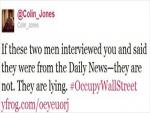 Fake NY Daily News reporters at Occupy Wall Street Protests