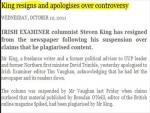 Journalist Accused of Plagiarism Resigns from the Irish Examiner