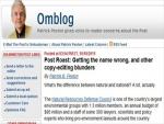 Washington Post Public Editor Slams Newspaper for Copy Editing Errors