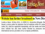 Censorship in Sri Lanka?