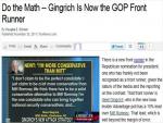 The Gingrich Phenomenon - Real, or Poll-Created?