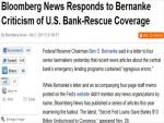  Federal Reserve Accuses Bloomberg News of Errors