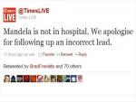 Times of South Africa Tweets Fake News, Deletes Tweet, Apologizes