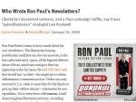 Journalist Says NYT Made 'Lazy Re-Write' in Late December Ron Paul Story, NYT Defends