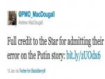 Toronto Star: Report that Vladimir Putin, Stephen Harper Would Play Hockey was Wrong