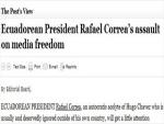 Ecuador's President Says WashPost is Unethical